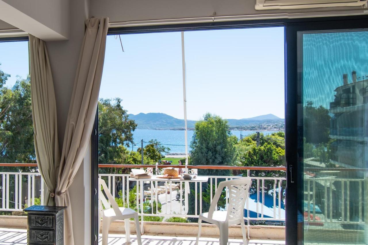 Lavish & Spacious Apt With Stunning Seaview, 10 Min Ath Airport 阿特米达 外观 照片